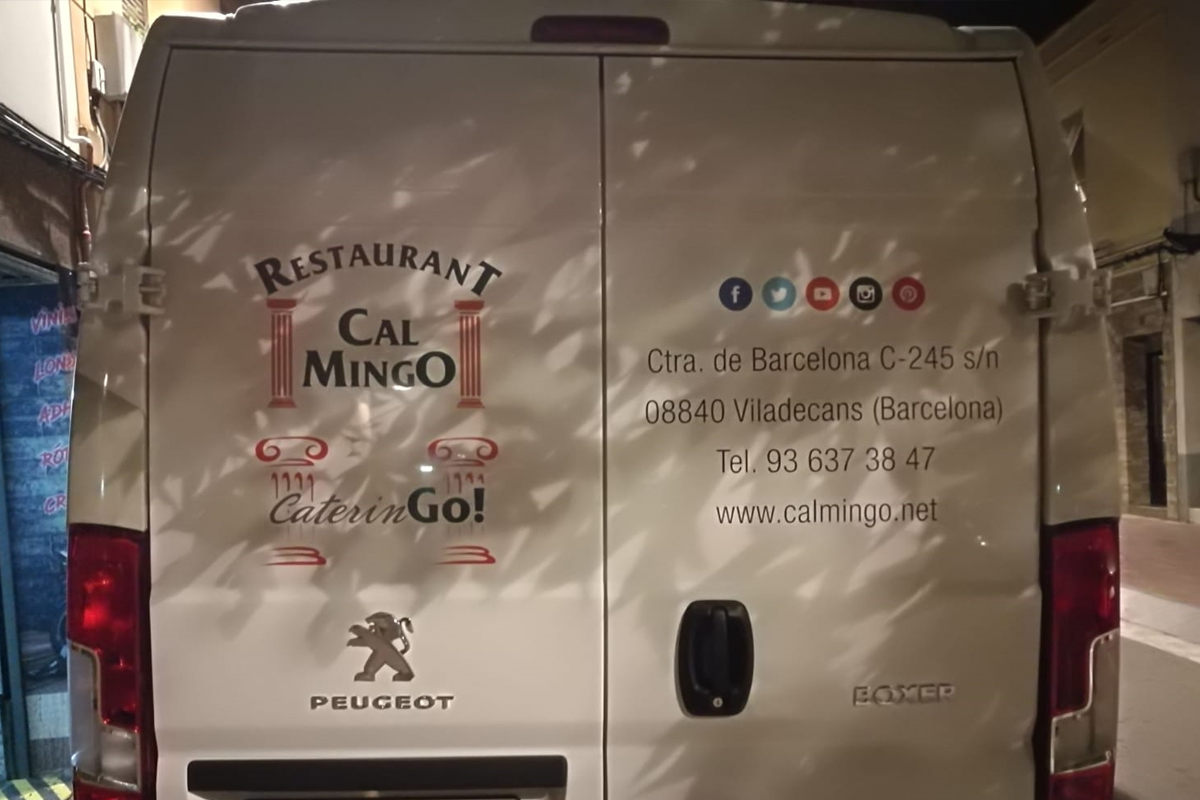 Rotulación furgoneta Restaurant Cal Mingo-JkD Rotulación Rotulación furgoneta Restaurant Cal Mingo-JkD Rotulación