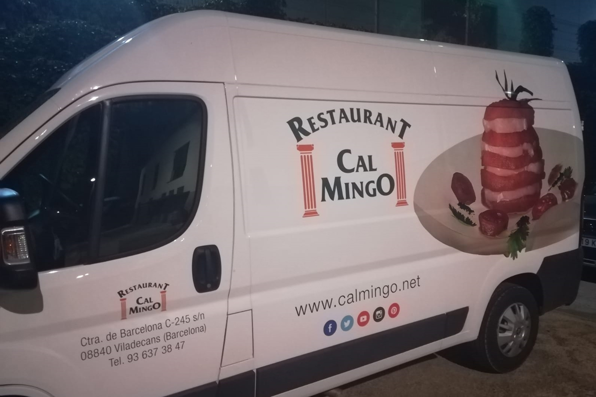 Rotulación furgoneta Restaurant Cal Mingo-JkD Rotulación Rotulación furgoneta Restaurant Cal Mingo-JkD Rotulación