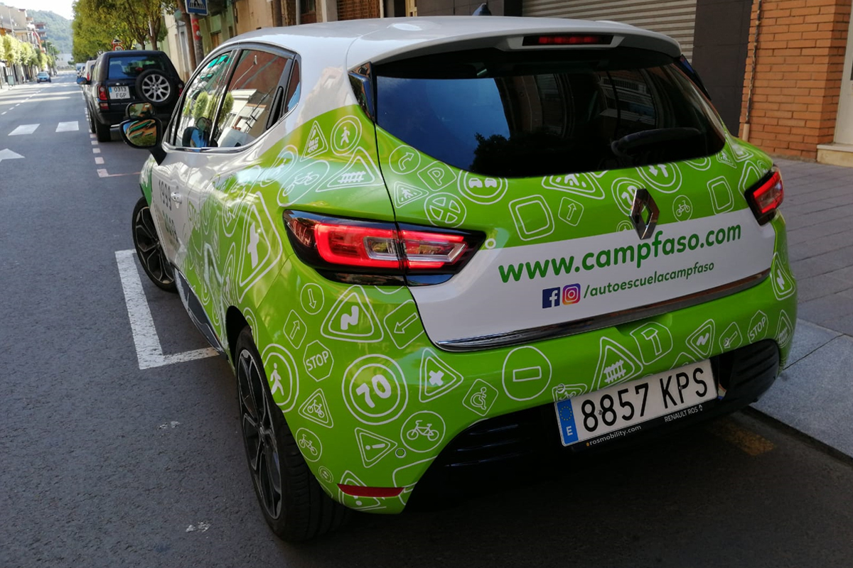 Rotulación coche Autoescoles Campfaso-JkD Rotulación Rotulación coche Autoescoles Campfaso-JkD Rotulación