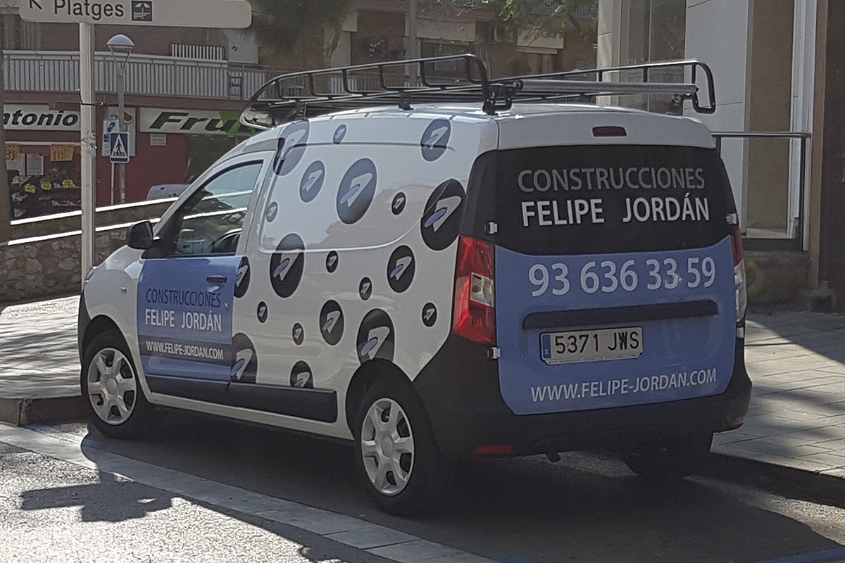 Rotulación furgoneta Construcciones Felipe Jordán Rotulación furgoneta Construcciones Felipe Jordán
