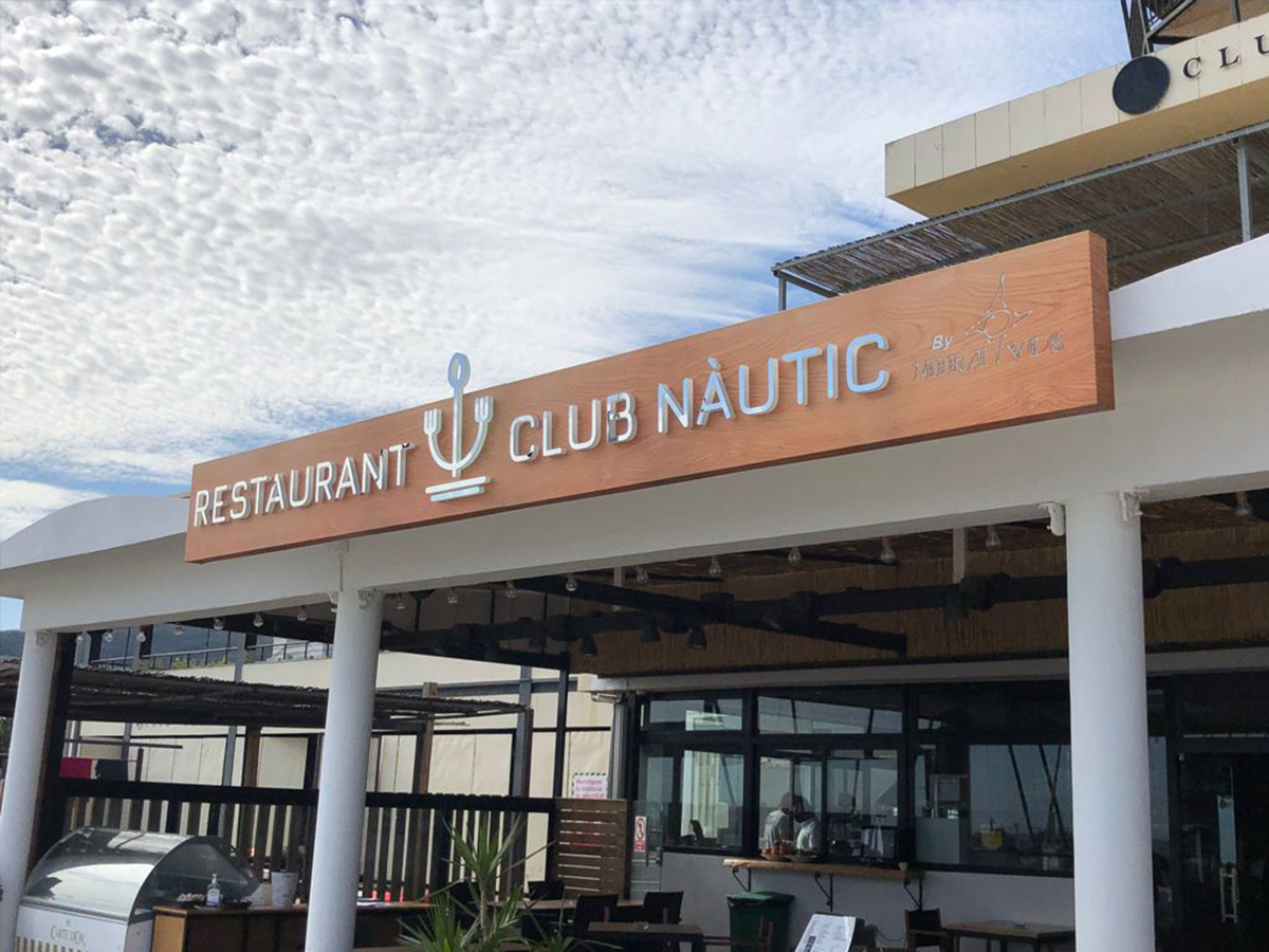 Rótulo 3D Restaurant Club Nàutic-JkD Rotulación Rótulo 3D Restaurant Club Nàutic-JkD Rotulación