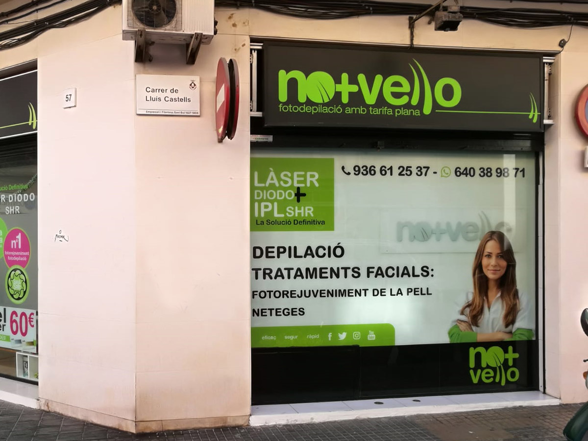 Rótulo tienda No + Vello-JkD Rotulación Rótulo tienda No + Vello-JkD Rotulación