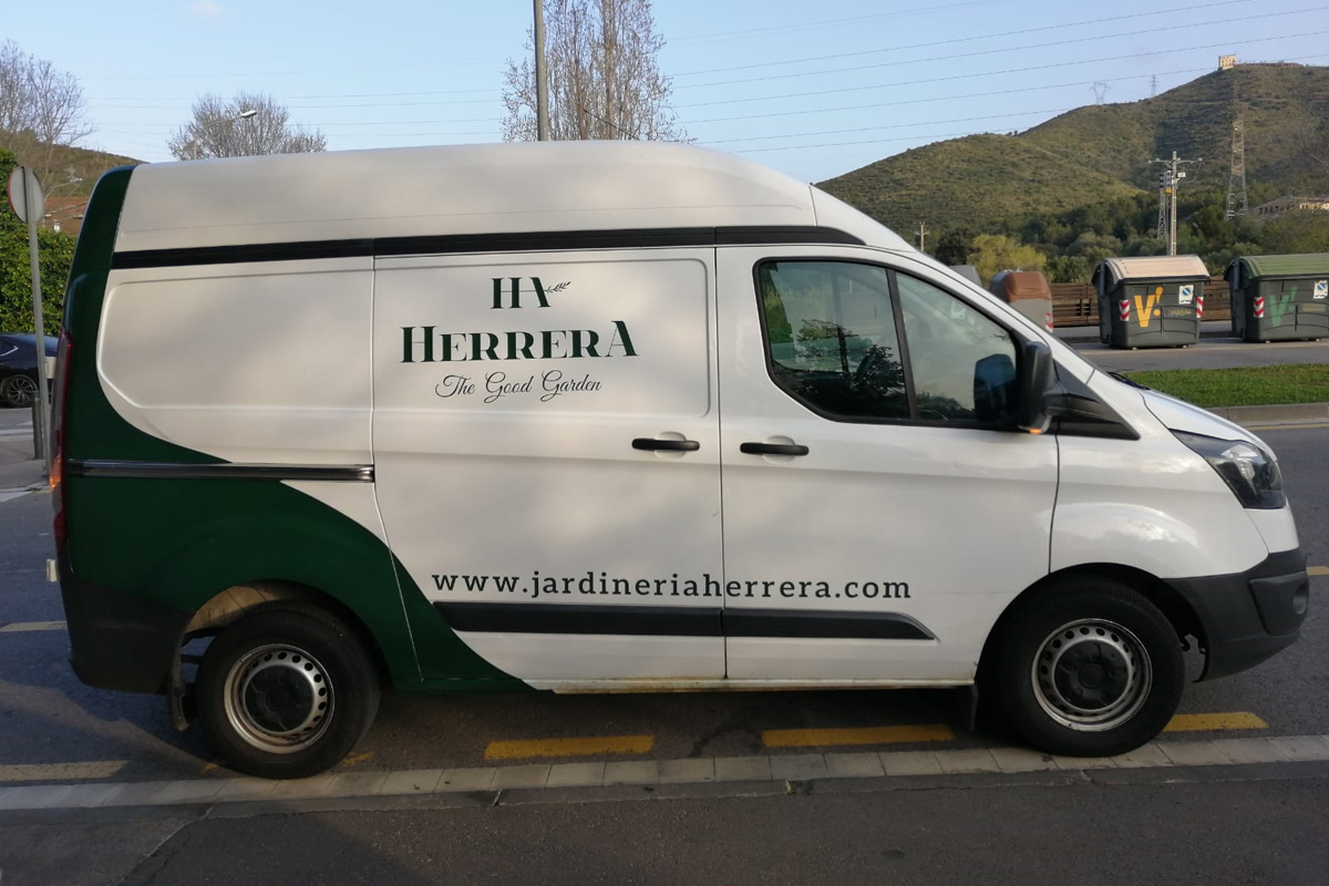 Rotulación furgoneta Jardinería Herrera-JkD Rotulación Rotulación furgoneta Jardinería Herrera-JkD Rotulación