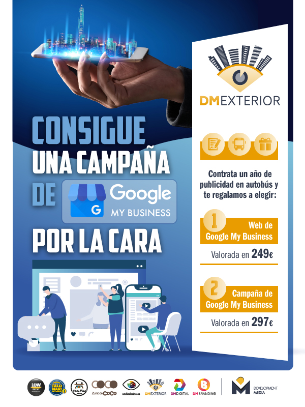 Oferta My Business. La union hace la fuerza. Publicidad exterior y Google My Business