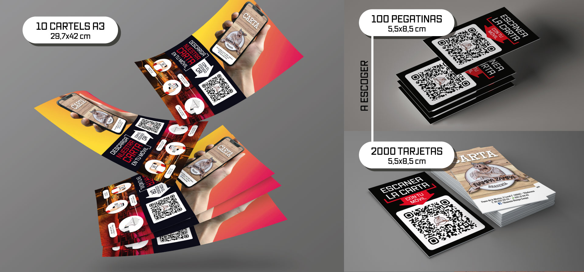 Oferta carta digital con código QR-Diseños Oferta carta digital con código QR-Diseños
