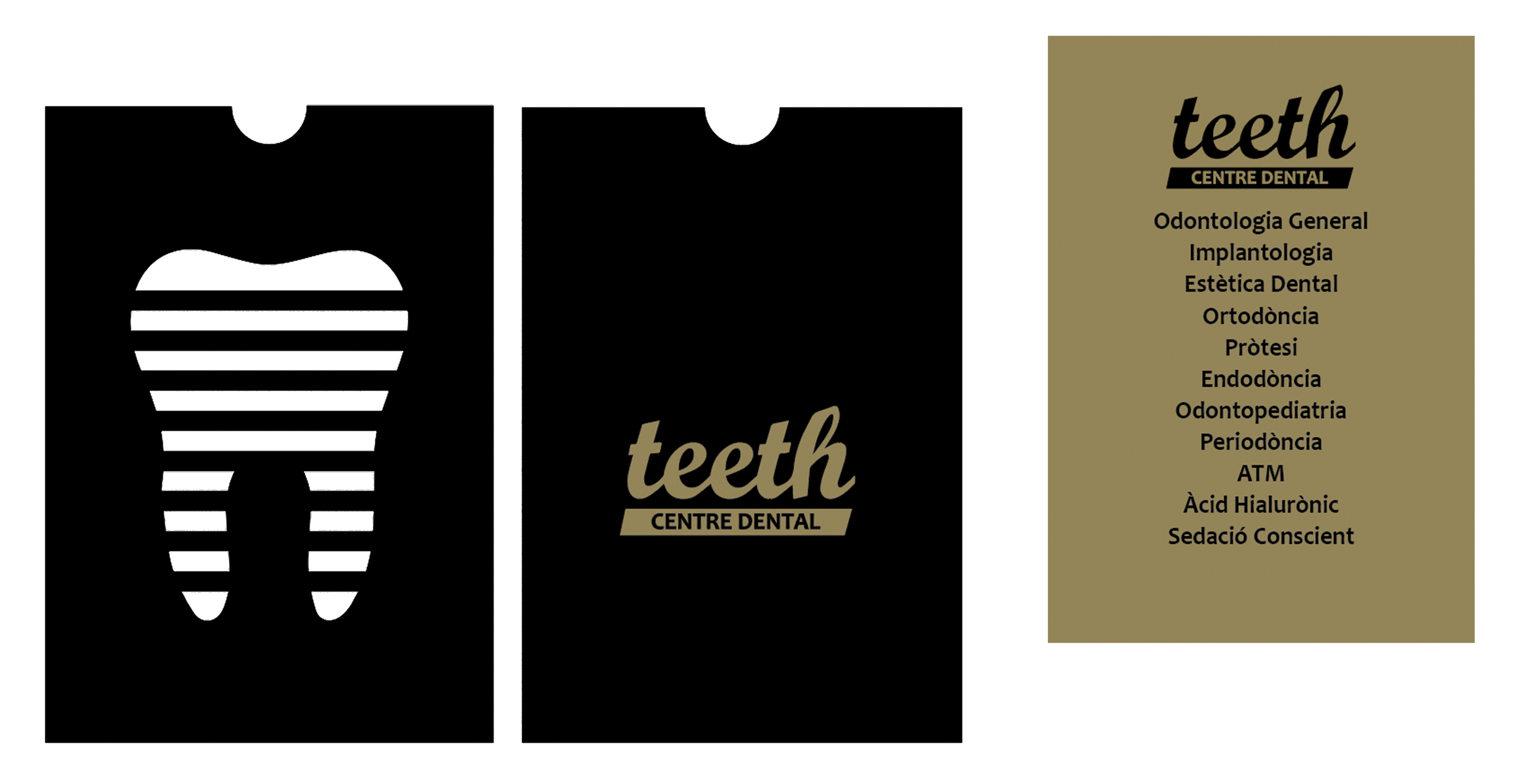 Proyecto creación Sobre troquelado para Teeth centre Dental - Plantillas diseño - Development Media