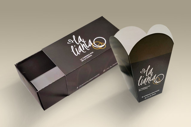 Diseño packaging para Restaurantes-Proyecto creación Packaging para Restaurante La lianta - packaging - Development media