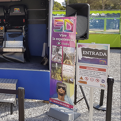 Material para eventos-cartelería para 5Dcine