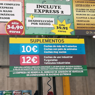 Proyecto decoración interiores-cartelería para autolavado Carwash