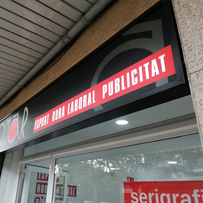 Proyecto rotulación-rótulo fachada para Lomar