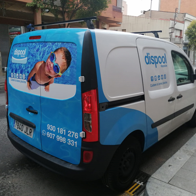 Proyecto rotulación vehículos-rotulación integral coche para Dispool